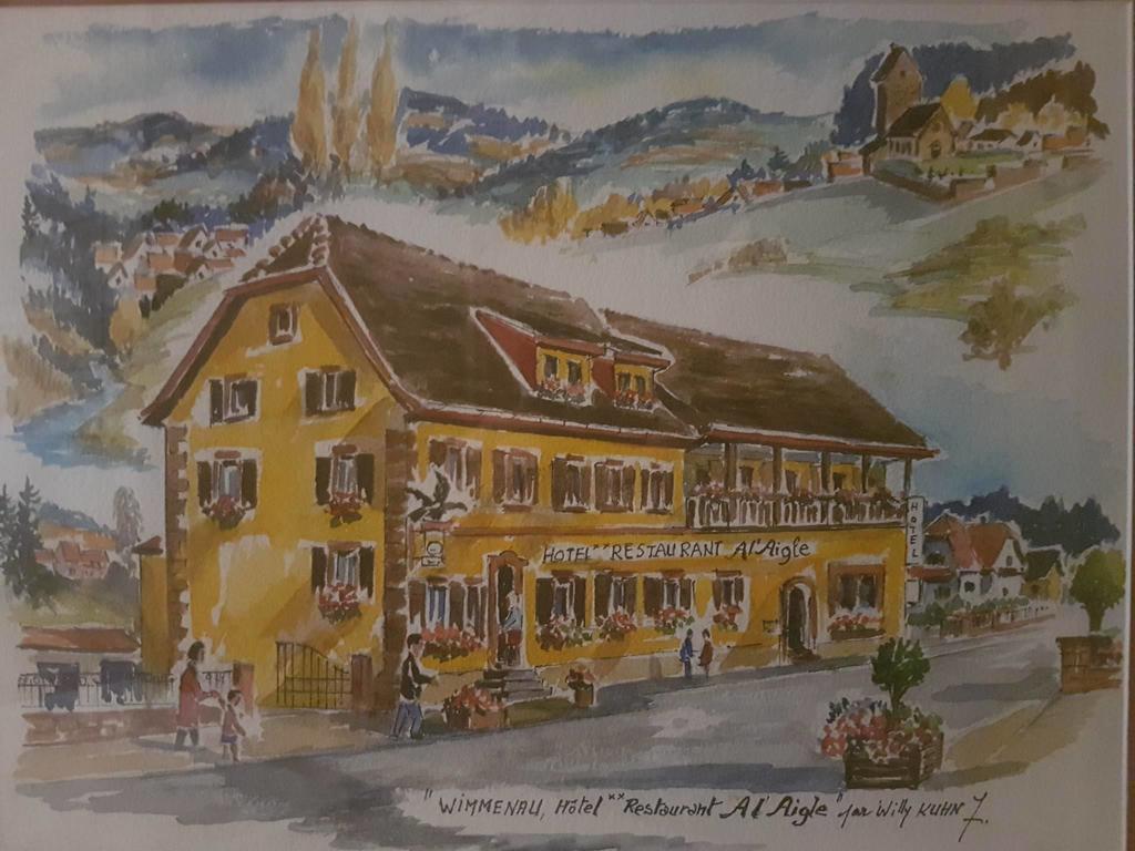 Restaurant A L'Aigle Hotel Wimmenau Kültér fotó